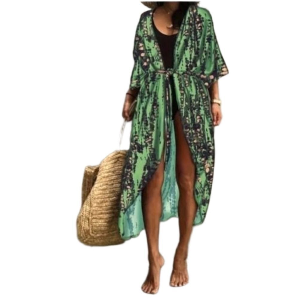 Ladies Bohemian chiffon Swim cover up sz Medium
